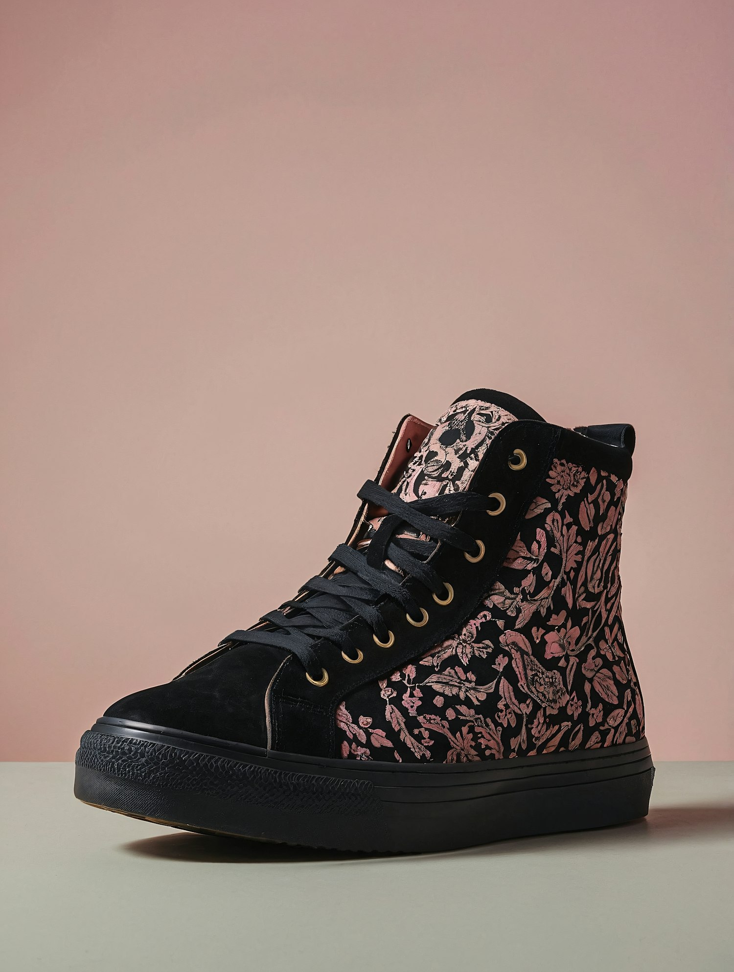 Floral High-Top Sneaker