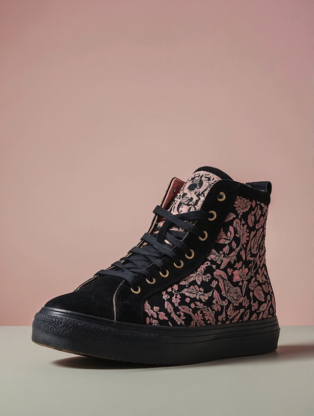 Floral High-Top Sneaker