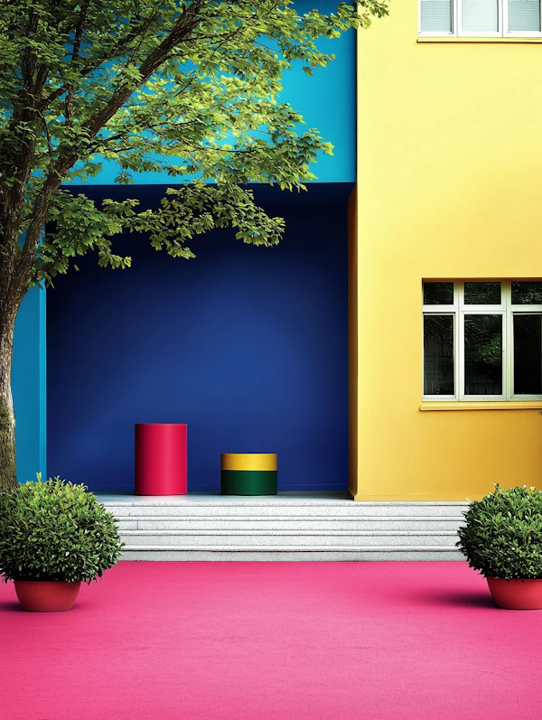 Vibrant Architectural Scene