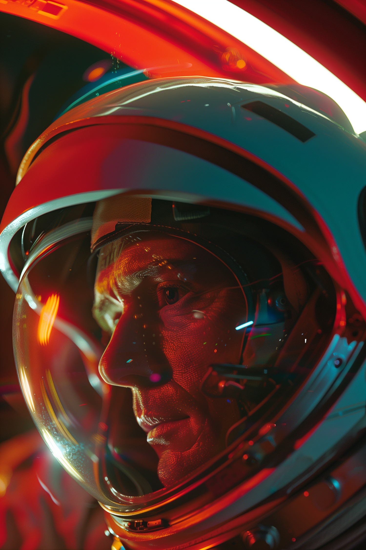 Astronaut in Space Helmet