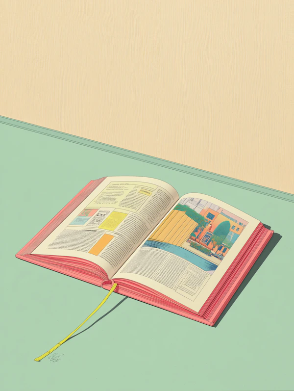 Illustrated Open Book