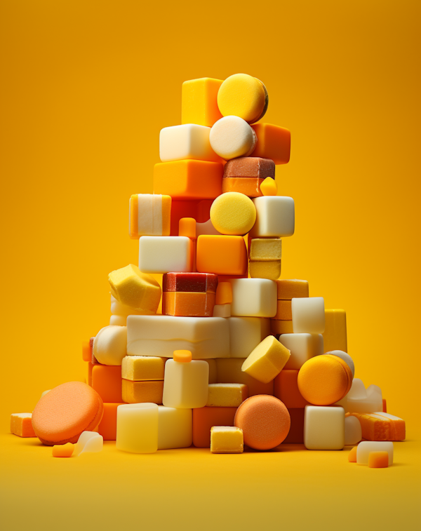 CandyGeometry: A Whimsical Pyramid of Sugary Illusions