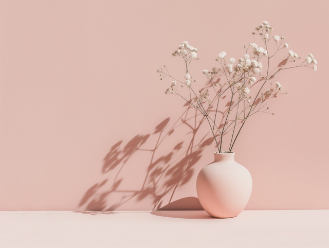 Elegant Vase with Dried Flowers