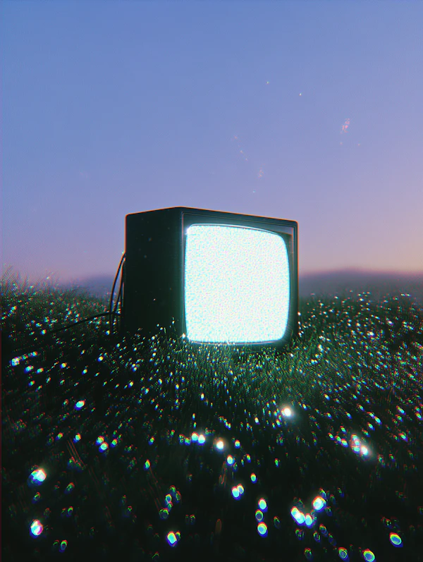 Vintage TV in Twilight