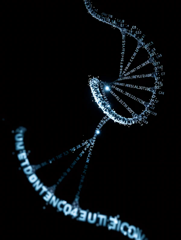 Glowing DNA Helix
