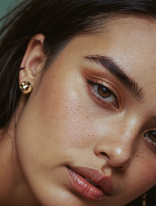 Close-up Portrait of a Human Subject