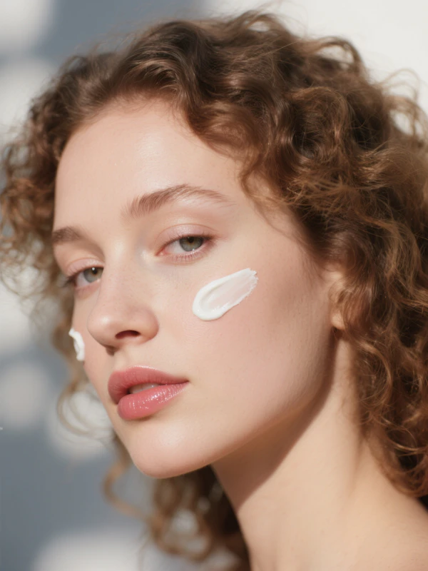 Person with Cream Streaks