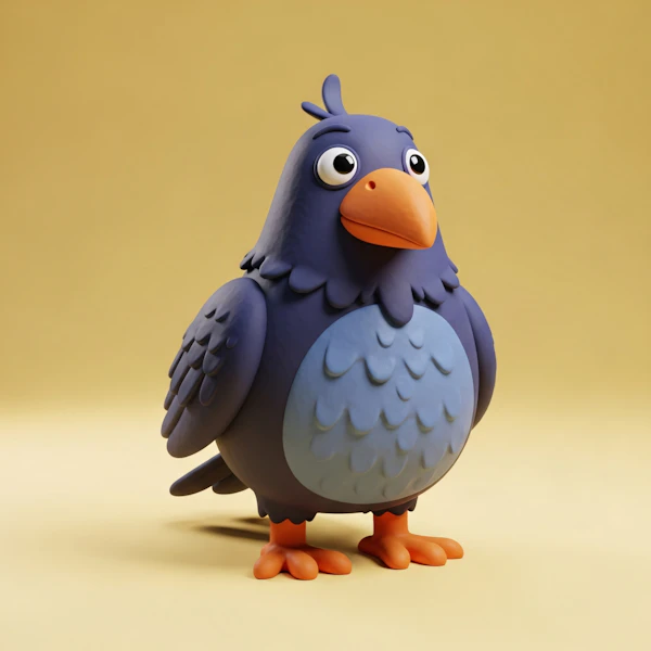 Cartoon Blue Bird