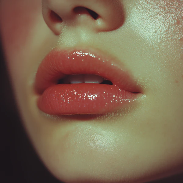 Glossy Coral Lips