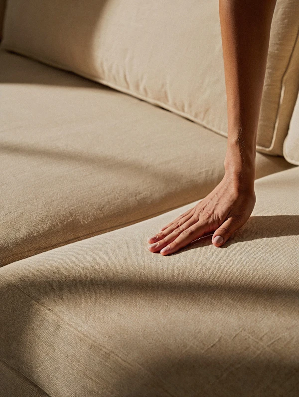Close-Up of Couch Comfort