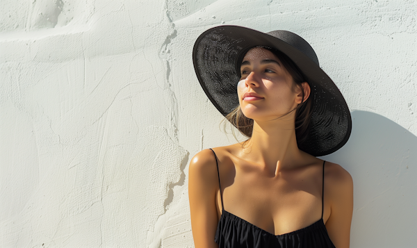 Serene Woman in Sunhat