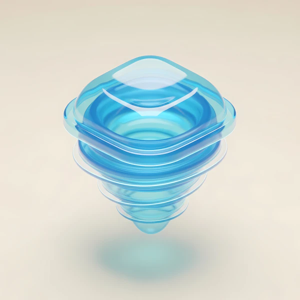 Translucent Blue Cone