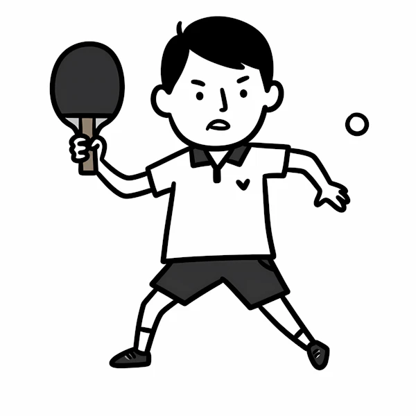 Table Tennis Illustration