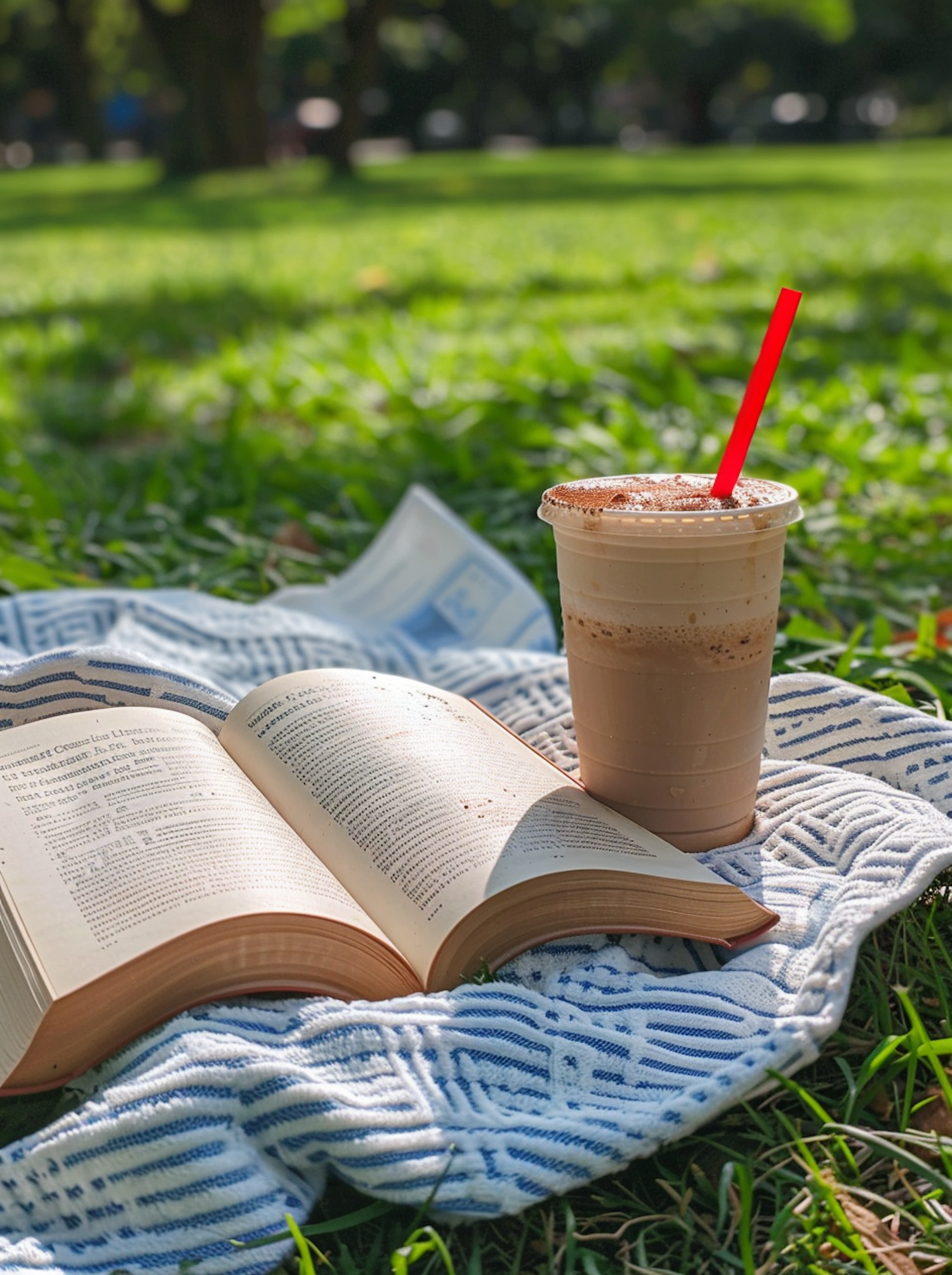 Tranquil Reading in the Park