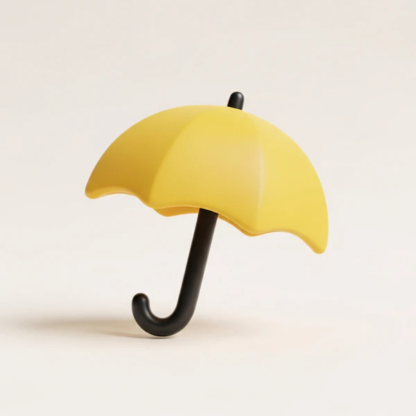 Yellow Umbrella Display