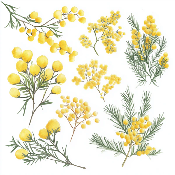 Mimosa Botanical Art