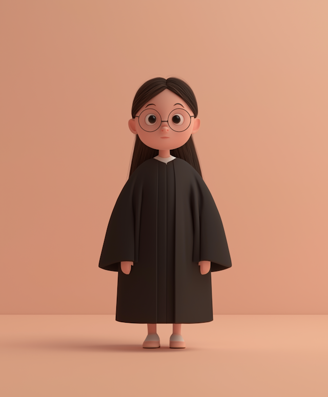 3D-rendered Character of Young Girl