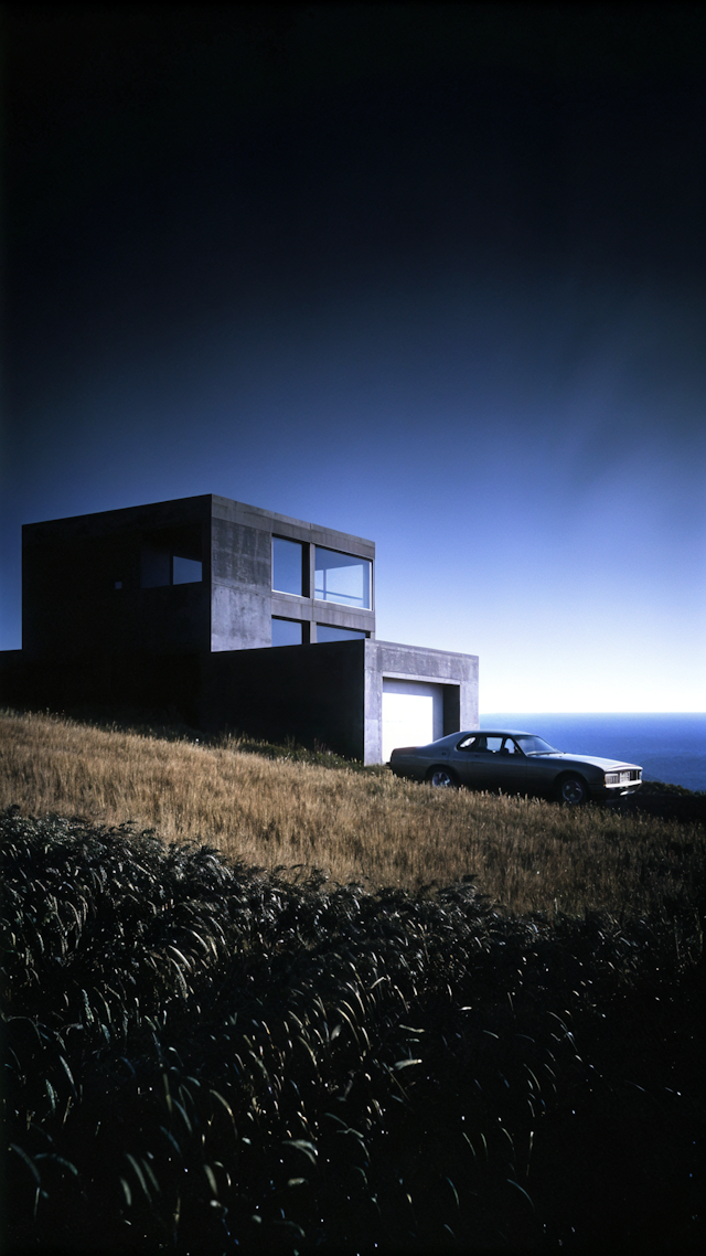 Modern House on Hillside