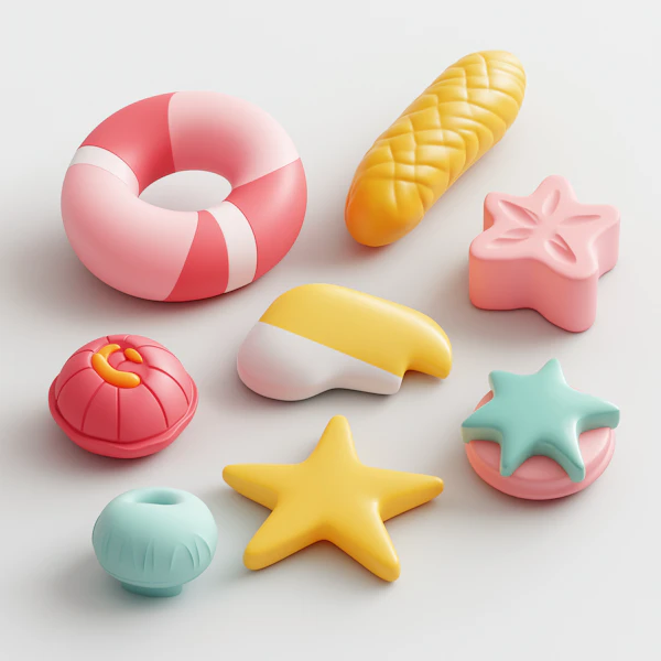 Colorful Soft Objects