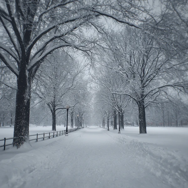 Winter Pathway Scene