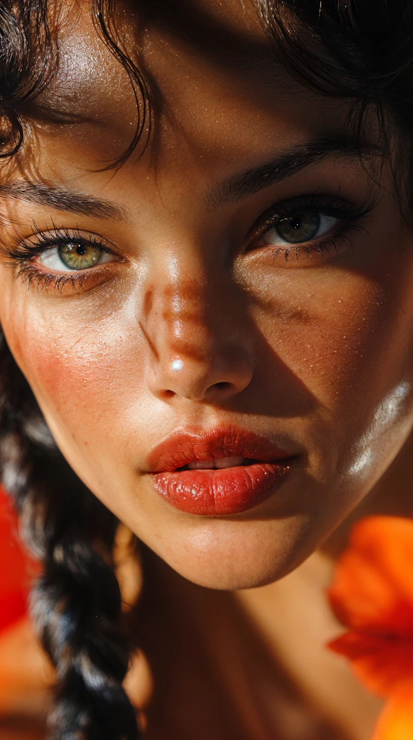 Portrait with Green Eyes