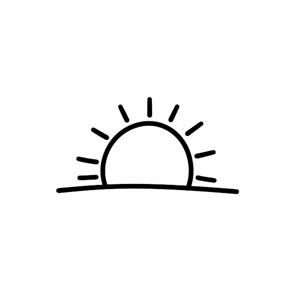 Minimalist Sunrise Art