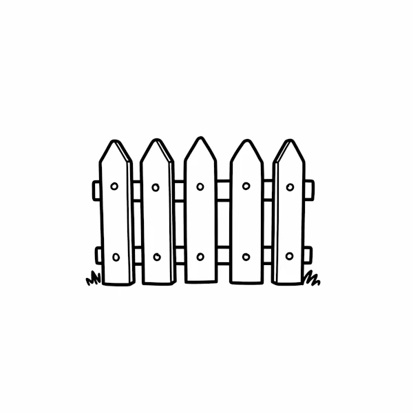 Minimalist Fence Art