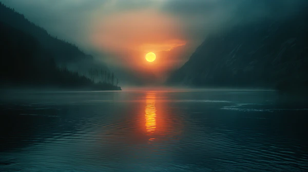 Serene Mountain Sunrise