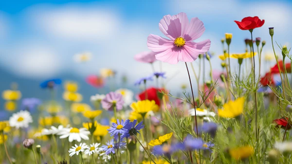 Vibrant Flower Meadow