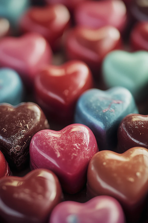 Heart-Shaped Chocolates Assortment