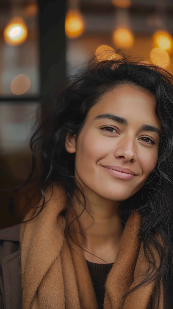 Warm Portrait of Woman