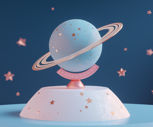 Stylized 3D Planet Model