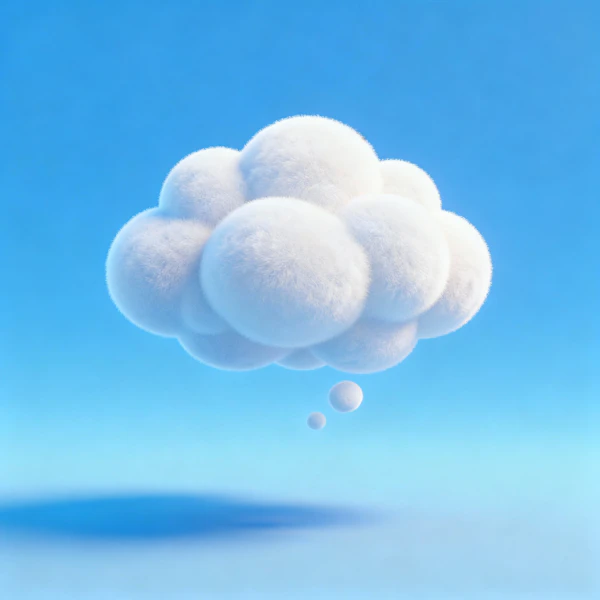 Fluffy Cloud in Sky