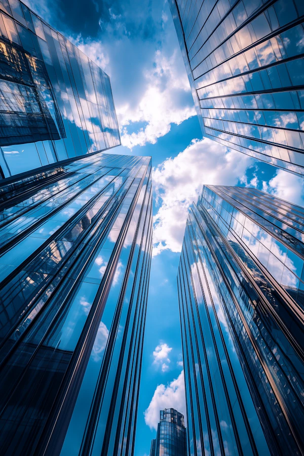 Modern Skyscrapers and Sky
