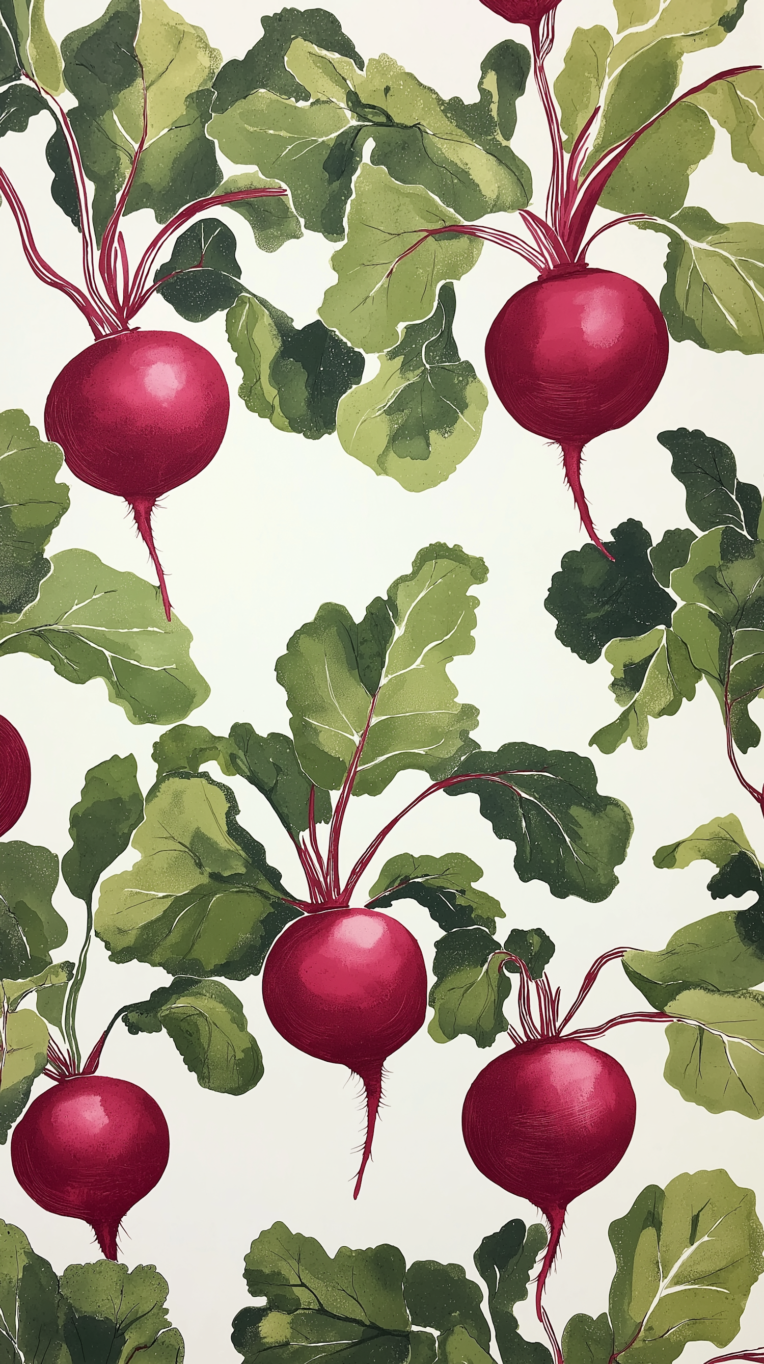 Vibrant Radishes Pattern