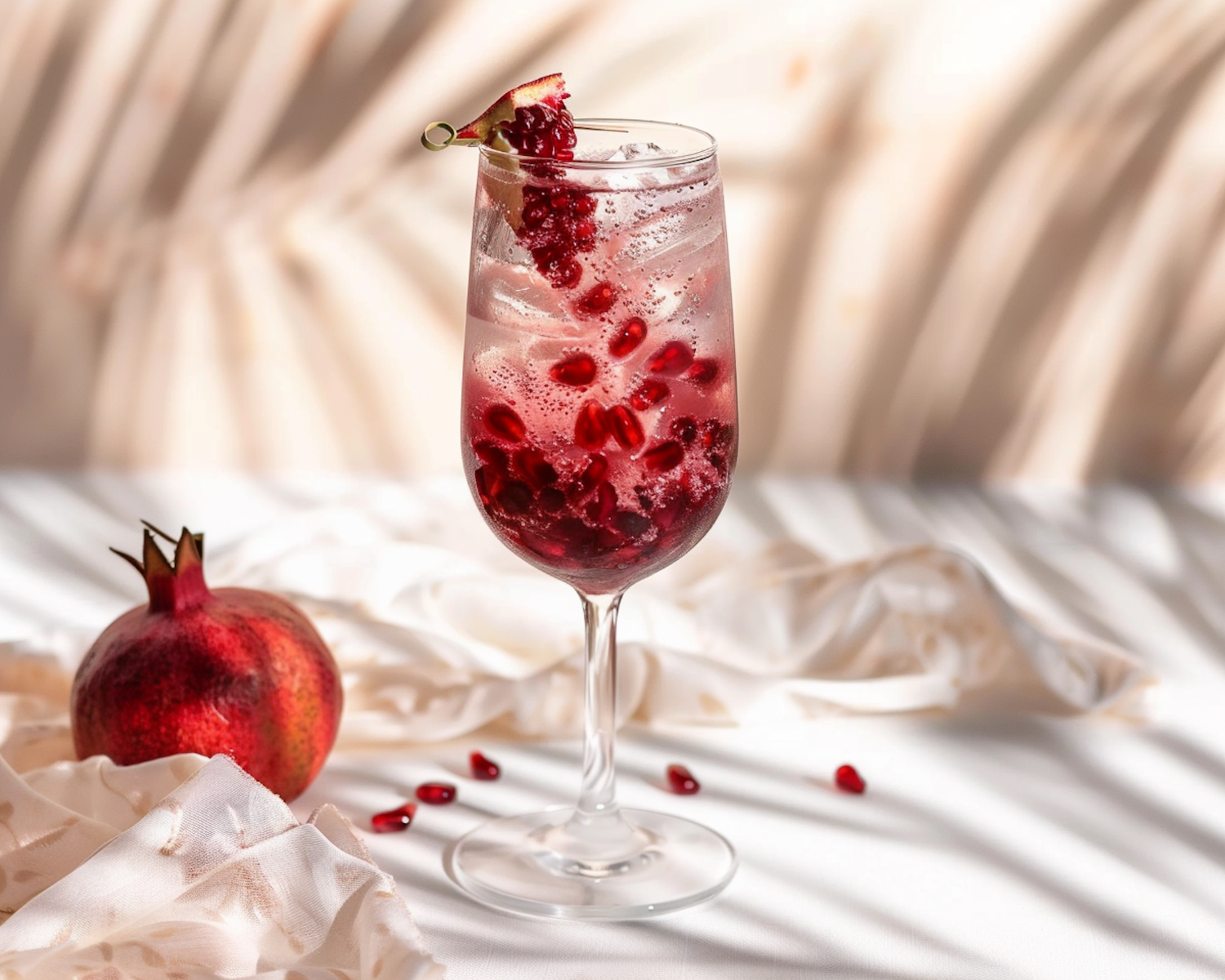 Elegant Pomegranate Sparkling Beverage