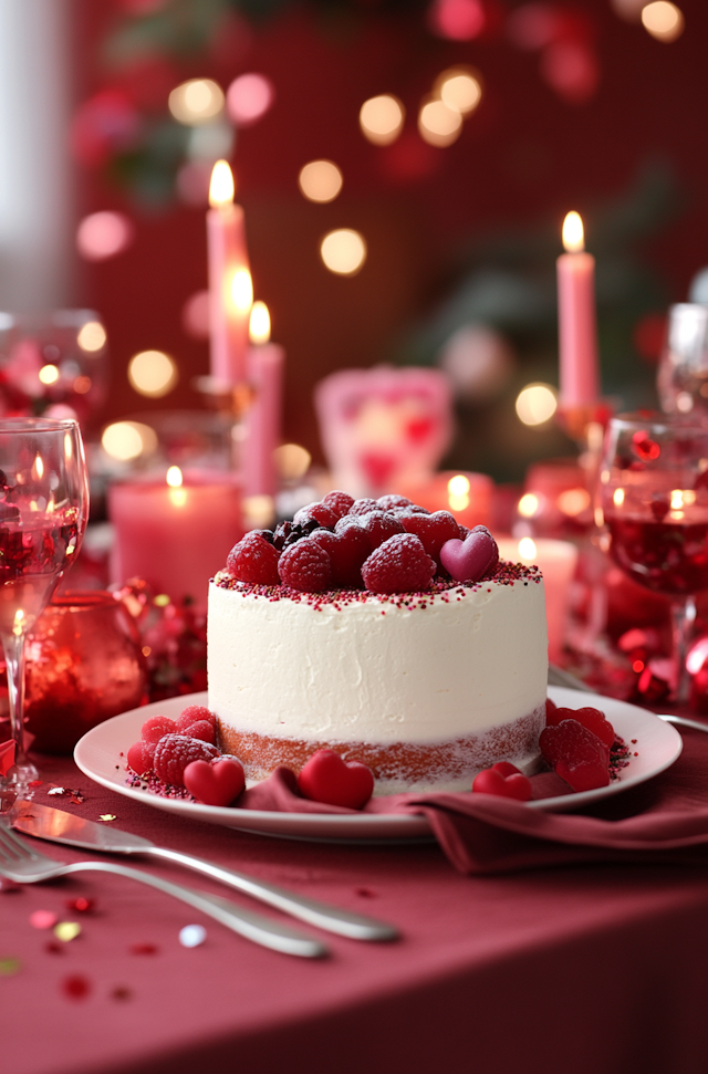 Romantic Cake Celebration