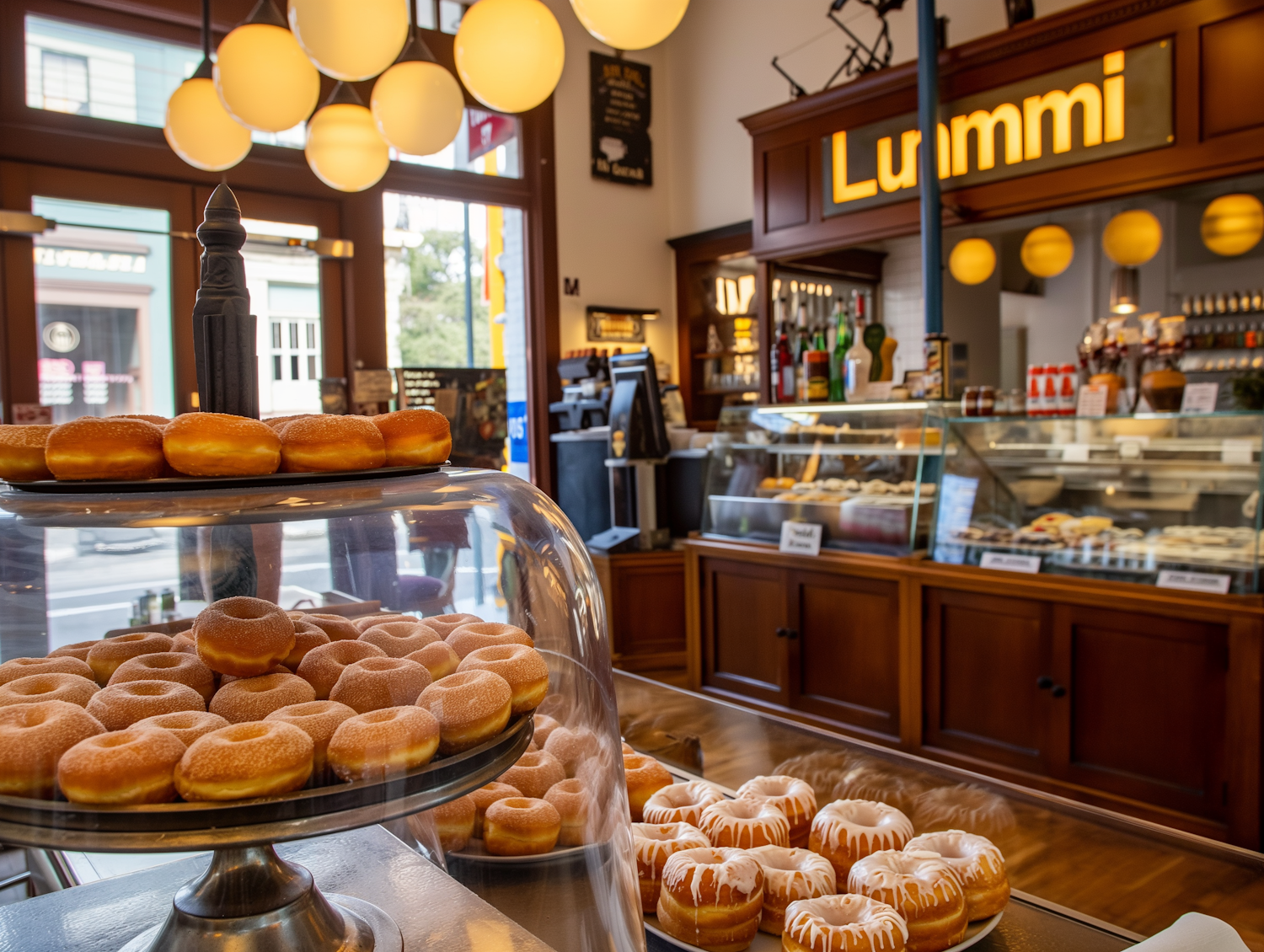 Lummi Bakery-Cafe Interior with Doughnuts