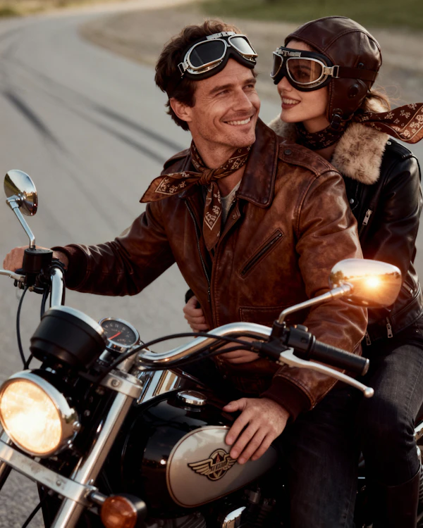 Retro Motorcycle Ride