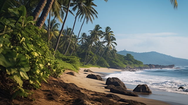 Tranquil Dawn at Secluded Palms Beach