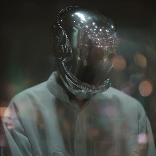 Futuristic Helmet Portrait