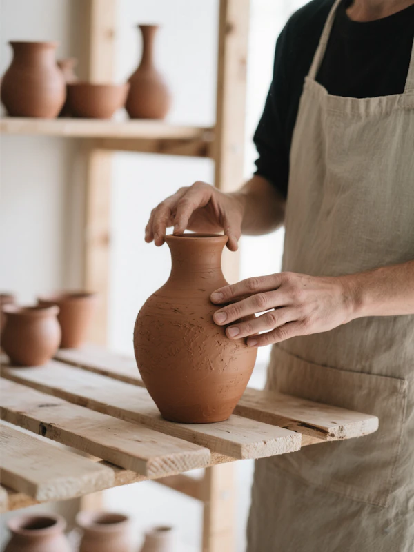 Pottery Crafting Scene