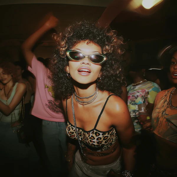 Party Scene with Woman