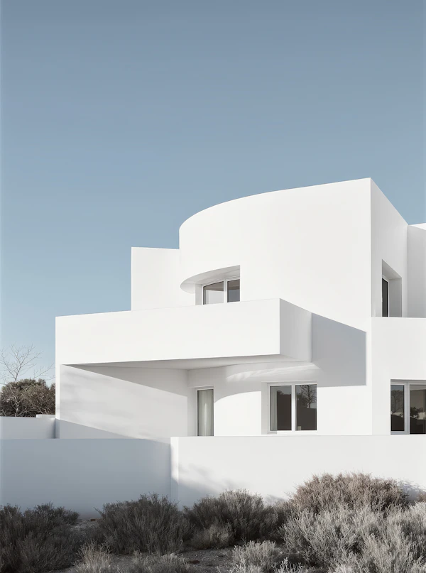 Modern White Building