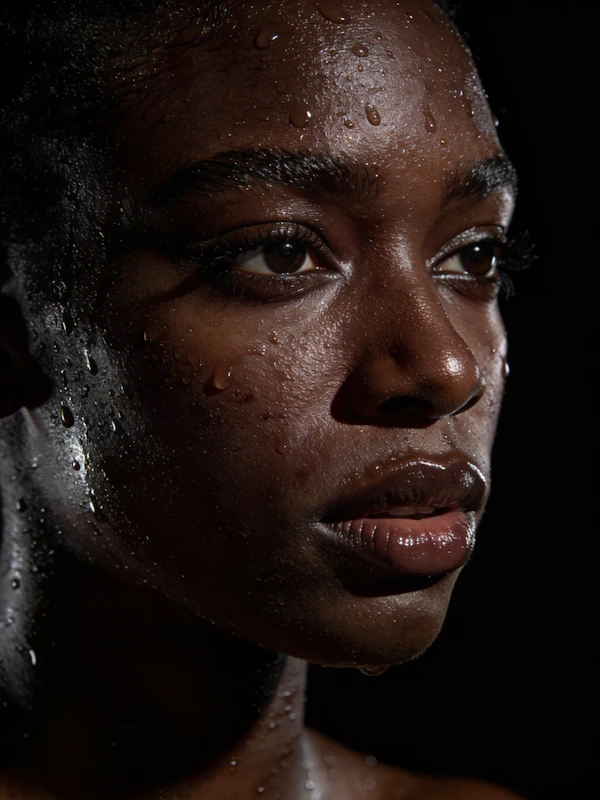 Intense Portrait Close-Up