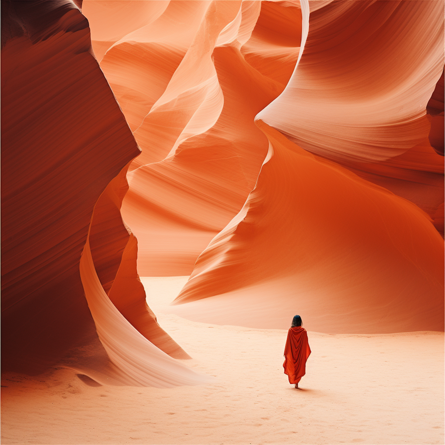 Solitary Journey through the Sinuous Canyon