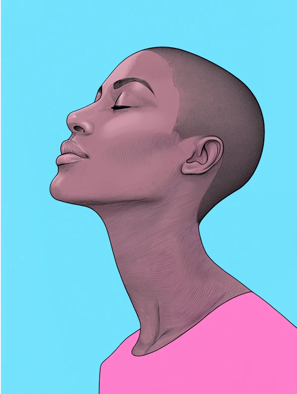 Serene Profile Illustration
