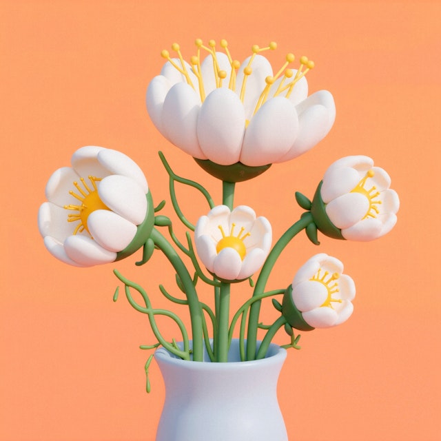 Stylized Floral Arrangement