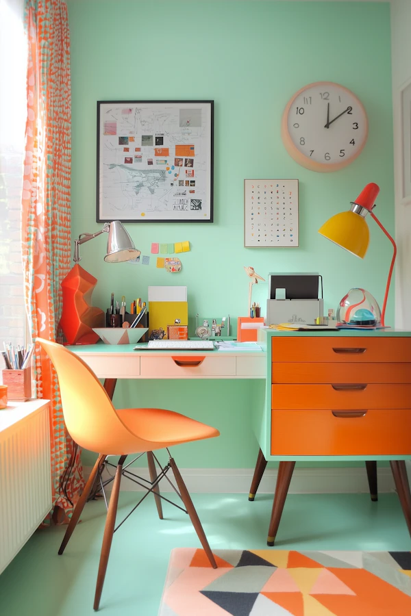Retro-Modern Home Office