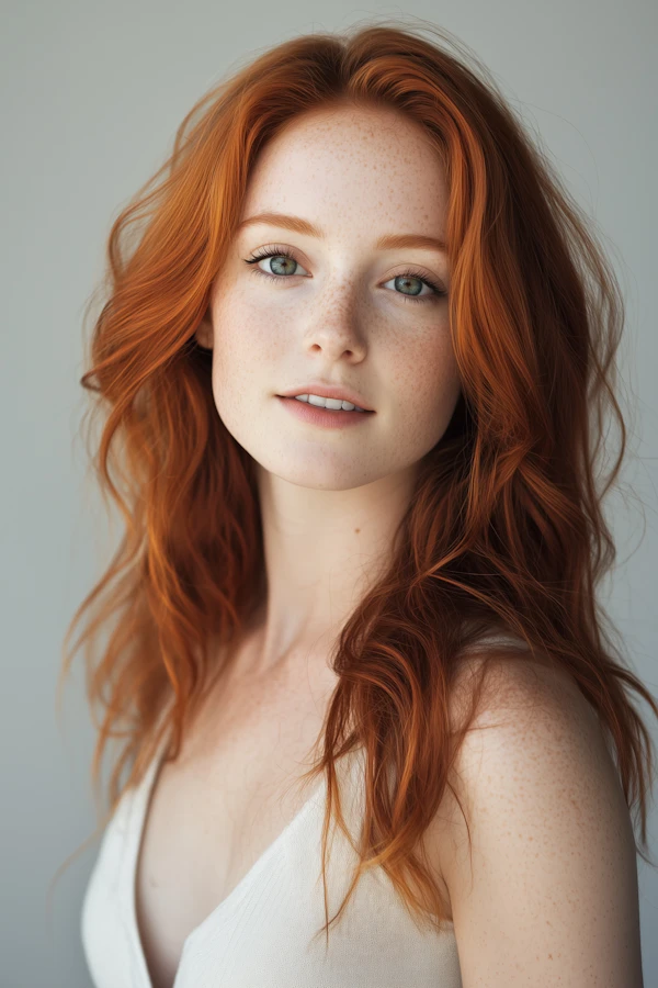 Portrait of a Young Woman with Red Hair